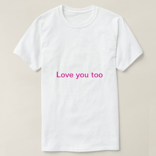 愛してるよ Tシャツ (デザイン正面)
