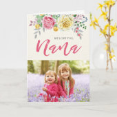 愛してるわナナ |フォトグリーティングカード カード (黄色い花)