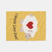 愛してるわ！ フリースブランケット (正面(横))