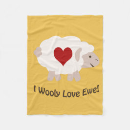 愛してるわ！ フリースブランケット