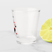 愛してるカラフルハート白 ショットグラス (右)