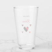 愛してるカラフルハート白 タンブラーグラス (裏面)