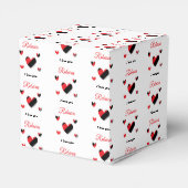 愛してるカラフルハート白 フェイバーボックス (裏面サイド)