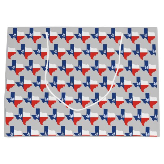 愛してるテキサス州抱き枕 ラージペーパーバッグ (正面)