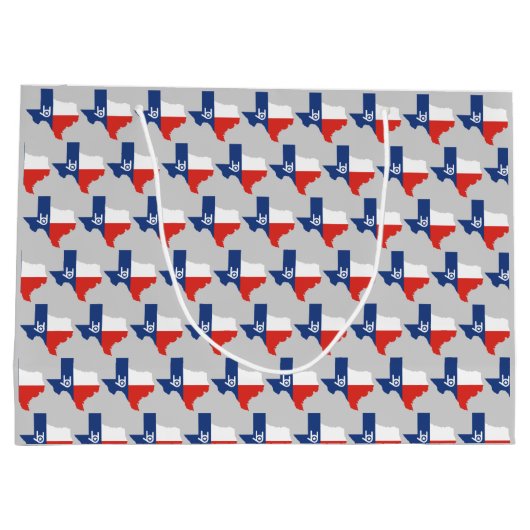 愛してるテキサス州抱き枕 ラージペーパーバッグ (裏面)