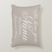 愛してるナナランバー装飾用クッションパーソナライズされた。 アクセントクッション (正面(垂直))