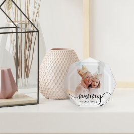 愛してるナニー |おばあちゃんのスクリプトオーバーレイ フォトブロック