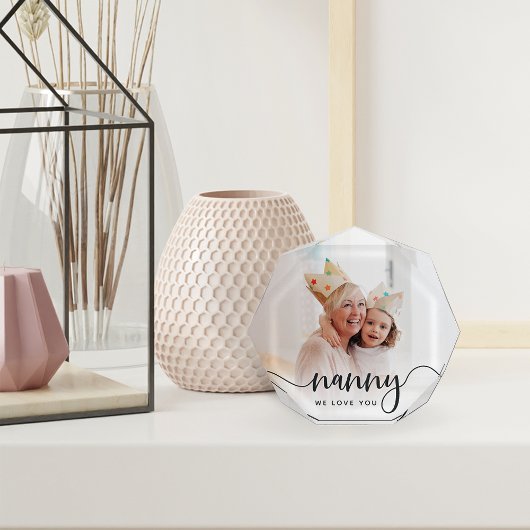 愛してるナニー |おばあちゃんのスクリプトオーバーレイ フォトブロック