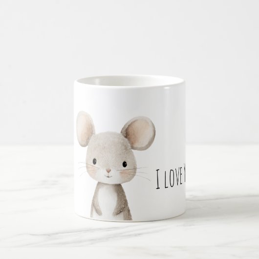 愛してるネズミ コーヒーマグカップ (中央)