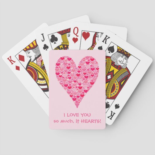 愛してるハートがいっぱい Tiny Hearts Big Heart トランプ (裏面)