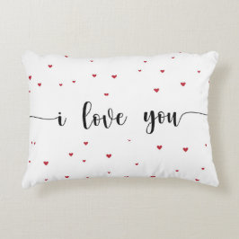 「愛してるハート柄 アクセントクッション