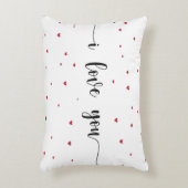 「愛してるハート柄 アクセントクッション (正面(垂直))