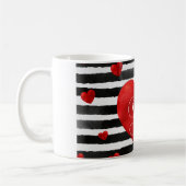 愛してるハート コーヒーマグカップ (左)