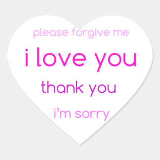 愛してるハート ハートシール