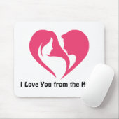 愛してるハート マウスパッド (マウス)