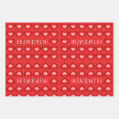 愛してるハート! ラッピングペーパーシート (正面3)