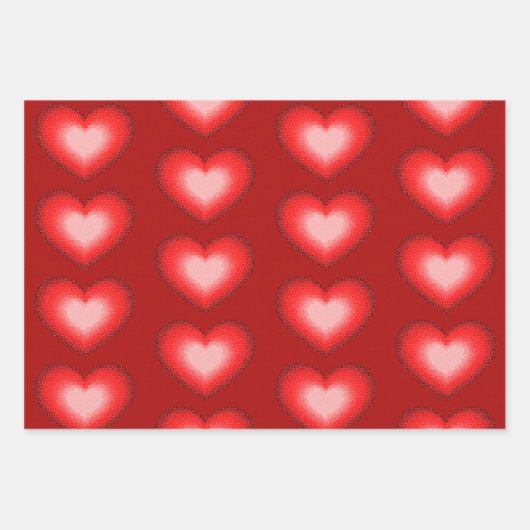 愛してるハート! ラッピングペーパーシート (正面)