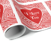 愛してるハート ラッピングペーパー (ロールコーナー)