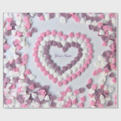 愛してるバレンタイン愛してる素敵なハート! ラッピングペーパー (フラット)