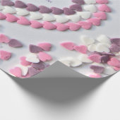 愛してるバレンタイン愛してる素敵なハート! ラッピングペーパー (角)