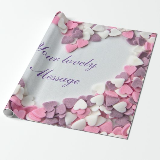 愛してるバレンタイン愛してる素敵なハート! ラッピングペーパー (アンロールド)