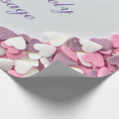 愛してるバレンタイン愛してる素敵なハート! ラッピングペーパー (角)