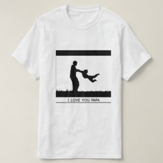 愛してるパパシャツ父の日  Tシャツ