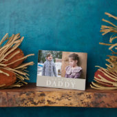 愛してるパパモダンTaupeフォトコラージュ フォトプラーク (側面)