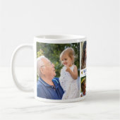 愛してるパパ5フォトコラージュ名 コーヒーマグカップ (左)