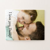 愛してるパパ!カスタマイズ可能な写真 ジグソーパズル (横)