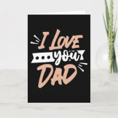 愛してるパパ カード (正面)