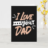 愛してるパパ カード (黄色い花)