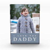 愛してるパパ/ダスティブルーモダンキッズ フォトブロック (正面)