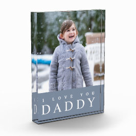 愛してるパパ/ダスティブルーモダンキッズ フォトブロック