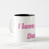 愛してるパパ ツートーンマグカップ (正面左)