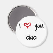 愛してるパパ マグネット (正面/裏面)