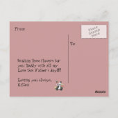 愛してるパパ!父の日を祝う ポストカード (裏面)