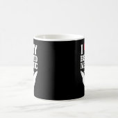 愛してるヒゲのメカニック コーヒーマグカップ (中央)