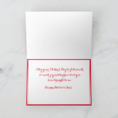 愛してるビアリー·テディ·ベア·マザーズ·デイ シーズンカード (内部)