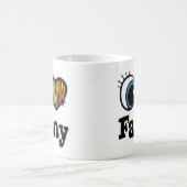 愛してるファニー コーヒーマグカップ (中央)