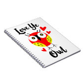 愛してるフクロウ ノートブック (右側)