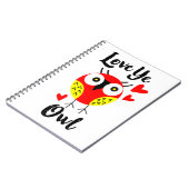 愛してるフクロウ ノートブック (左側)