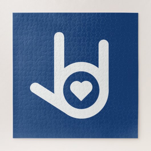 愛してるブルー ジグソーパズル (縦)