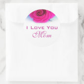 愛してるママのステッカー ラウンドシール (バッグ)