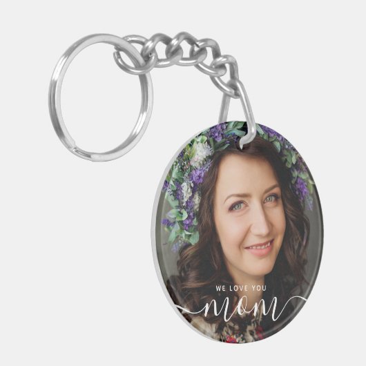 愛してるママのモダンクラシック写真 キーホルダー (正面左)