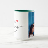 『愛してるママの写真シンプルのお母さんの日』 マグカップ (中央)