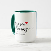 『愛してるママの写真シンプルのお母さんの日』 マグカップ (正面左)