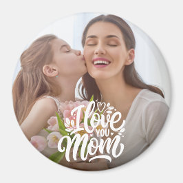 愛してるママカスタムの写真 マグネット