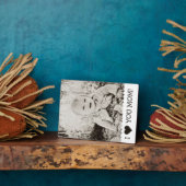 愛してるママカスタム フォトプラーク (側面)