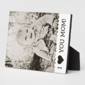 愛してるママカスタム フォトプラーク (側面)